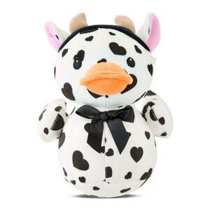 Quackerz Duck 7" Valentines Day Cow With Hearts Plush Way To Celebrate